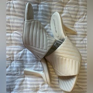 Antonio Melani Mazie Leather Square Toe Dress Sandals